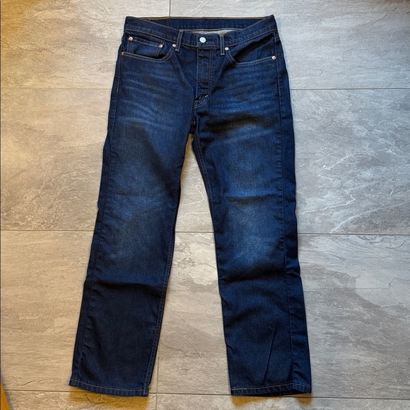 New 514 Men’s Levi's Dark Indigo Straight Jeans - Picture 3 of 4